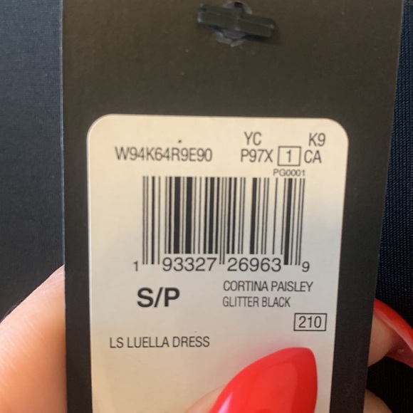 NWT GUESS VELVET SPARKLY DRESS - Picture 3 of 3